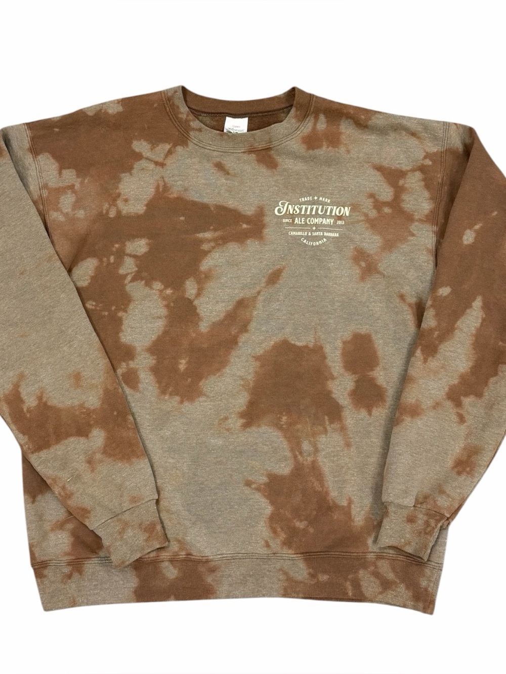 Institution Ale Beer Santa Barbara,
CA Tie Dye Crew Neck Sweatshirt